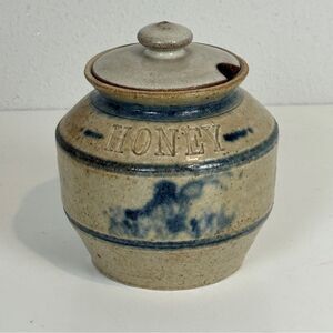 Cedar Swamp Stoneware Co Honey Pot Jar Handmade Pottery